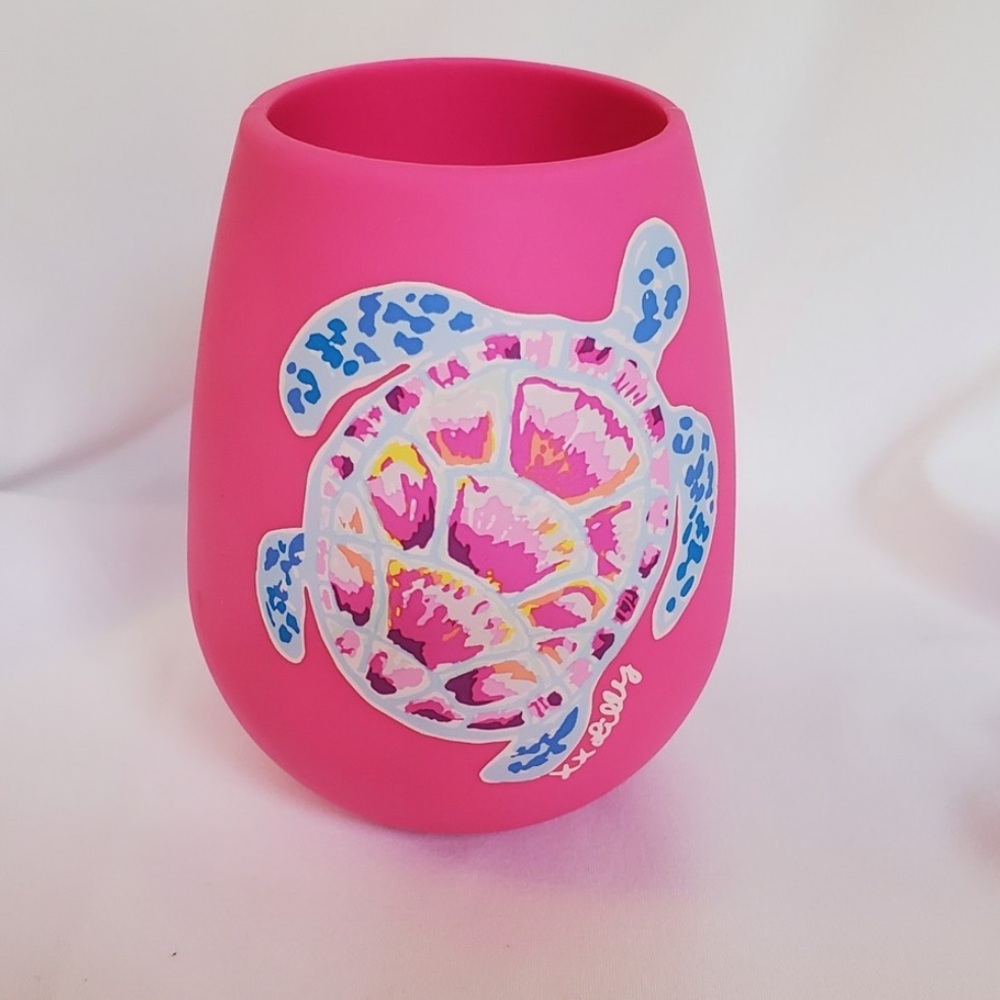 NWT Lilly Pulitzer Silicone Wine Glass Single or Set